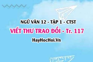 Soạn bài Viết thư trao đổi về một vấn đề đáng quan tâm trang 117, 118, 119, 120, 121, 122 Ngữ văn 12 Chân trời sáng tạo